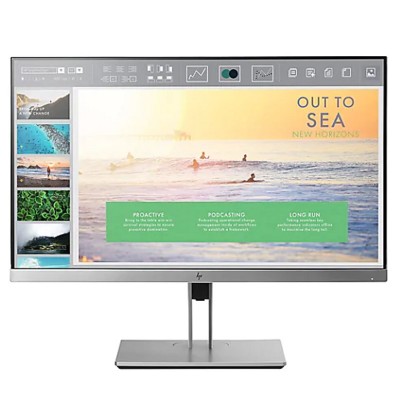 HP EliteDisplay E233 - LED monitor - 23" (23" viewable) - 1920 x 1080 Full HD (1080p) - IPS - 250 cd/mÂ² - 1000:1 - 5 ms - HDMI, VGA, DisplayPort - black, silver - Smart Buy