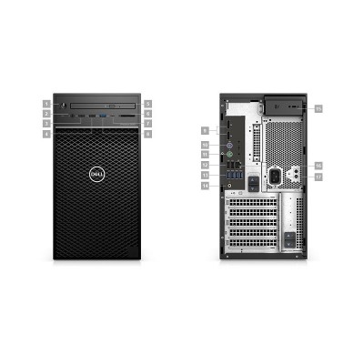 Dell Precision 3640 Tower - MT - 1 x Core i7 10700 / 2.9 GHz - vPro - RAM 32 GB - SSD 512 GB - NVMe, Class 40 - DVD-Writer - Radeon Pro WX 3200 - GigE - Win 10 Pro 64-bit - monitor: none - BTP - with 3 Years Hardware Service with Onsite/In-Home Service Af