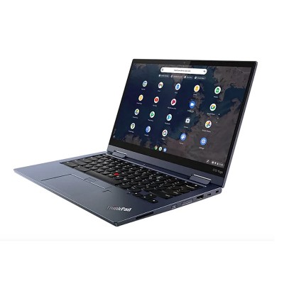 Lenovo ThinkPad C13 Yoga Gen 1 Chromebook 20UX - Flip design - Ryzen 5 3500C / 2.1 GHz - Chrome OS - 8 GB RAM - 128 GB SSD NVMe - 13.3" IPS touchscreen 1920 x 1080 (Full HD) - Radeon Graphics - Bluetooth, Wi-Fi 6 - abyss blue - kbd: US