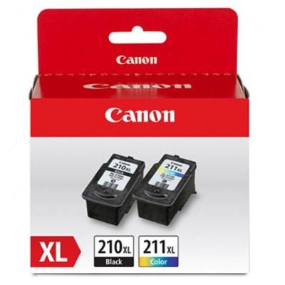Canon PG-210 XL / CL-211 XL Value Pack - 2-pack - XL - black, color (cyan, magenta, yellow) - original - ink cartridge - for PIXMA iP2702, MP270, MP270 Party Pack, MP280, MX350, MX350 Office, MX410, MX420