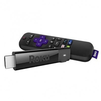 Roku - Streaming Stick+ 4K Streaming Media Player with Voice Remote with TV Controls - Black