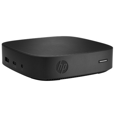 HP t430 - Thin client - DTS - 1 x Celeron N4000 / 1.1 GHz - RAM 4 GB - flash 32 GB - UHD Graphics 600 - GigE - Win 10 IoT Enterprise 64-bit - monitor: none