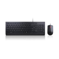 Lenovo Essential Wired Combo - Keyboard and mouse set - USB - US - for ThinkCentre M75n IoT; M80; M9