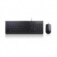 Lenovo Essential Wired Combo - Keyboard and mouse set - USB - US - for ThinkCentre M75n IoT; M80; M9