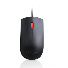 Lenovo Essential - Mouse - right and left-handed - optical - 3 buttons - wired - USB - black - for I