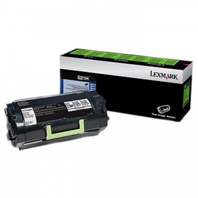 Lexmark 521H - High Yield - black - original - toner cartridge LCCP, LRP - for Lexmark MS710, MS711, MS810, MS811, MS812