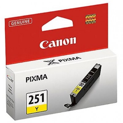 Canon CLI-251Y - Yellow - original - ink tank - for PIXMA iP8720, IX6820, MG5520, MG5522, MG5620, MG5622, MG6420, MG6620, MG7120, MG7520