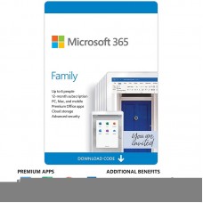 Microsoft 365 Family - Box Pack 1 Year - Up to 6 People - Medialess, P4 - Win, Mac, Android, iOS - E