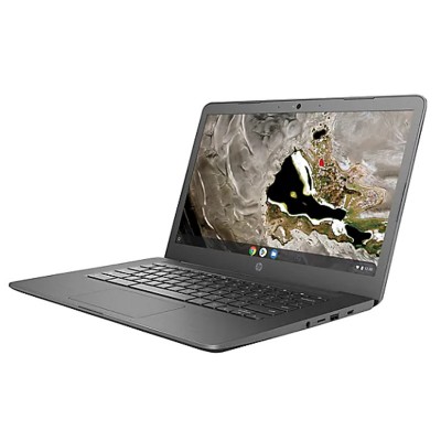HP Chromebook Enterprise 14A G5 - A4 9120C / 1.6 GHz - Chrome OS with Chrome Enterprise Upgrade - 8 GB RAM - 32 GB eMMC - 14" TN 1366 x 768 (HD) - Radeon R4 - Wi-Fi, Bluetooth - chalkboard gray - kbd: US