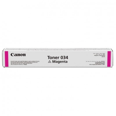 Canon 034 - Magenta - original - toner cartridge - for ImageCLASS MF810Cdn, MF820Cdn; imageRUNNER C1225, C1225iF