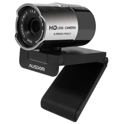 Ausdom AW335 - Web camera - color - 2 MP - 1920 x 1080 - 480p, 1080p - fixed focal - audio - USB 3.0 - MJPEG, YUY2