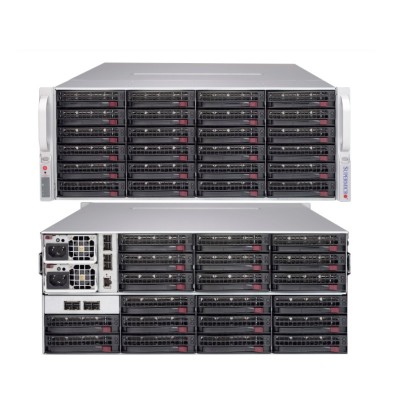 Supermicro SC847 E2C-R1K28JBOD - Rack-mountable - 4U - SATA/SAS - hot-swap 1280 Watt - black