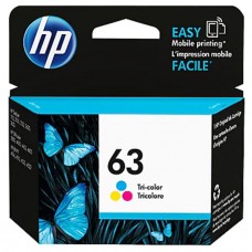 HP 63 - Color (cyan, magenta, yellow) - original - ink cartridge - for Deskjet 11XX, 21XX, 36XX; Env