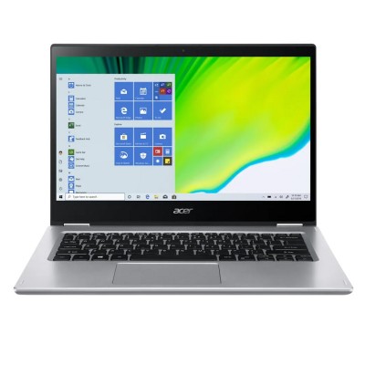 Acer Spin 3 SP314-54N-53BF - Flip design - Core i5 1035G1 / 1 GHz - Win 10 Pro 64-bit - 8 GB RAM - 256 GB SSD - 14" touchscreen (Full HD) - UHD Graphics - pure silver