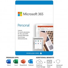 Microsoft 365 Personal - Box Pack - 1 Year - 1 Person - Medialess, P6 - Win, Mac, Android, iOS - Eng