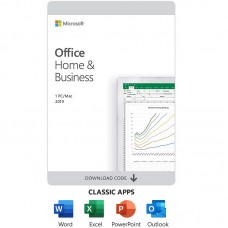 Microsoft Office Home and Business 2019 - Box pack - 1 PC/Mac - medialess - Win, Mac - English
