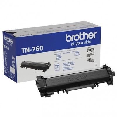 Brother TN-760 - High Yield - black - original - toner cartridge - for Brother DCP-L2550, HL-L2350, HL-L2370, HL-L2390, HL-L2395, MFC-L2710, MFC-L2730, MFC-L2750